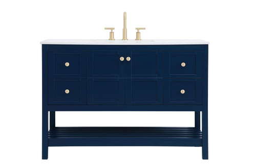 Theo Single Bathroom Vanity in Blue (173|VF16448BL)
