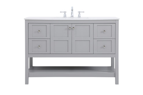 Theo Single Bathroom Vanity in Gray (173|VF16448GR)