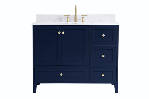 Sommerville Bathroom Vanity Set in Blue (173|VF18042BL-BS)