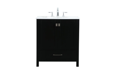 Irene Vanity Sink Set in Black (173|VF18830BK)