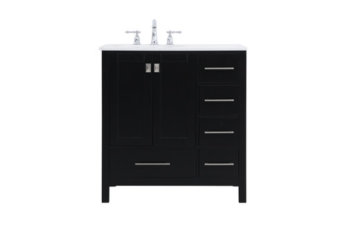 Irene Single Bathroom Vanity in Black (173|VF18832BK)