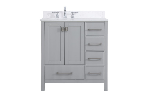 Irene Bathroom Vanity Set in Gray (173|VF18832GR-BS)