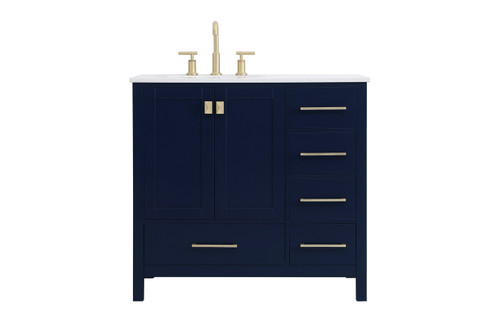 Irene Single Bathroom Vanity in Blue (173|VF18836BL)