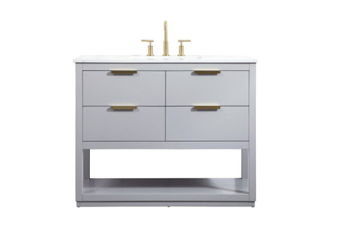 Larkin Vanity Sink Set in Grey (173|VF19242GR)