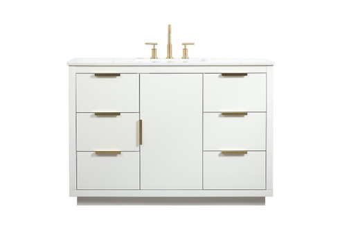 Blake Vanity Sink Set in White (173|VF19448WH)