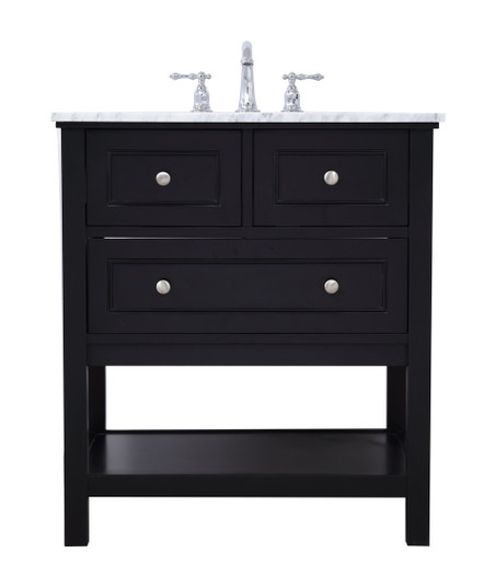 Metropolis Single Bathroom Vanity Set in Black (173|VF27030BK)