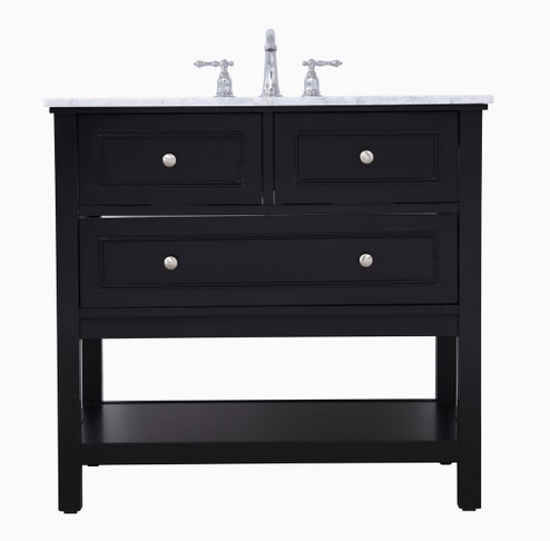 Metropolis Single Bathroom Vanity Set in Black (173|VF27036BK)