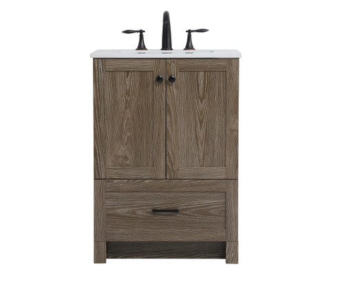 Soma Single Bathroom Vanity in Weathered Oak (173|VF2824WO)
