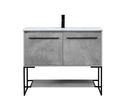 Gerard Single Bathroom Vanity in Concrete Grey (173|VF42040CG)