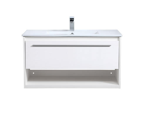 Kasper Single Bathroom Floating Vanity in White (173|VF43036WH)