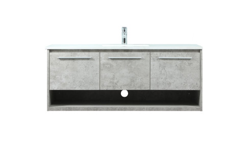 Roman Vanity Sink Set in Concrete Grey (173|VF43548MCG)