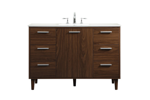 Baldwin Vanity Sink Set in Walnut (173|VF47048MWT)