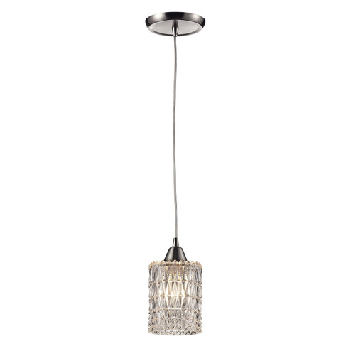 Kersey One Light Mini Pendant in Satin Nickel (45|10343/1)