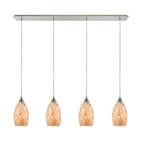 Capri Four Light Pendant in Satin Nickel (45|10443/4LP)