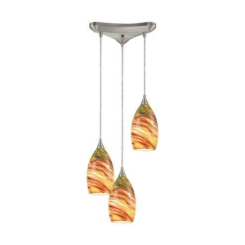 Collanino Three Light Pendant in Satin Nickel (45|10630/3)