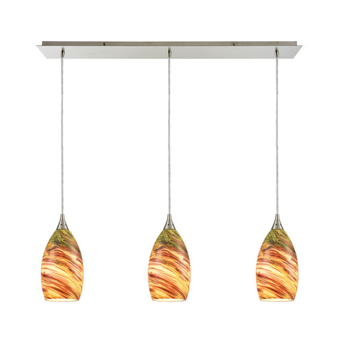 Collanino Three Light Pendant in Satin Nickel (45|10630/3LP)