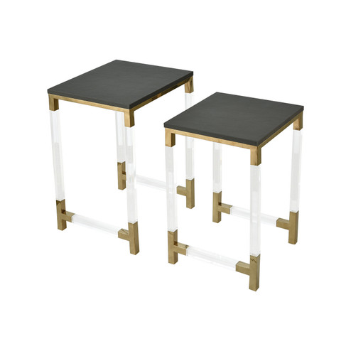 Consulate Accent Table - Set of 2 in Clear (45|1218-1013/S2)