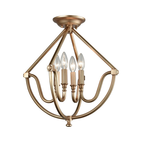 Stanton Four Light Semi Flush Mount in Matte Gold (45|12841/4)