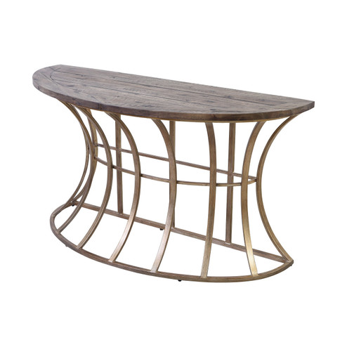 Meditation Console Table in Soft Gold (45|164-009)