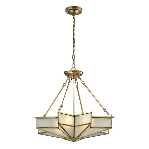 Decostar Four Light Chandelier in Brushed Brass (45|22012/4)