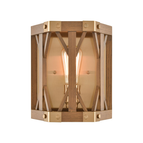 Structure One Light Wall Sconce in Medium Oak (45|33330/1)