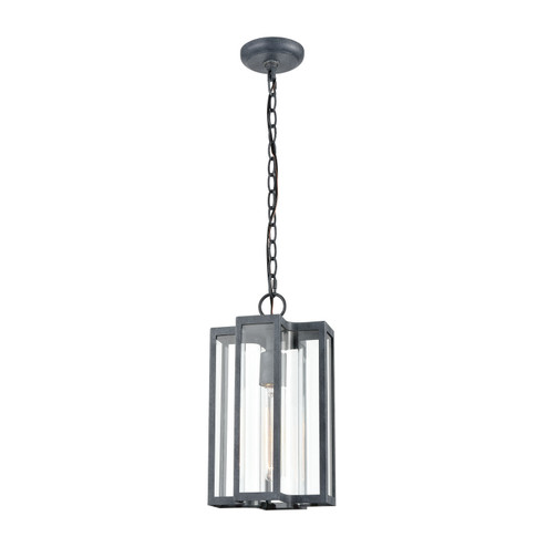 Bianca One Light Outdoor Pendant in Aged Zinc (45|45167/1)