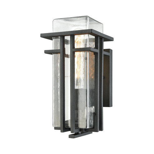 Croftwell One Light Outdoor Wall Sconce in Textured Matte Black (45|45185/1)