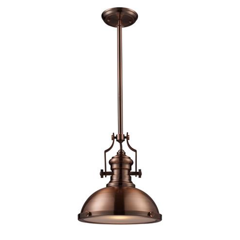 Chadwick One Light Pendant in Antique Copper (45|66144-1)