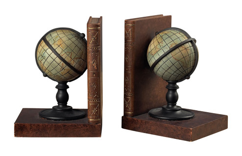 Atlas Bookend - Set of 2 in Brown (45|93-9224)