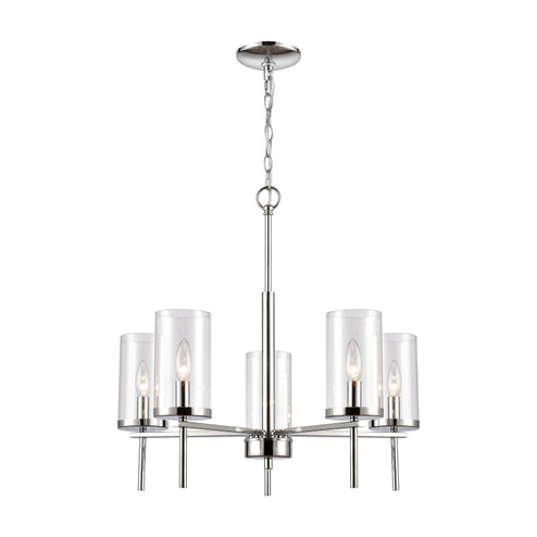 Oakland Five Light Chandelier in Chrome (45|CN290523)