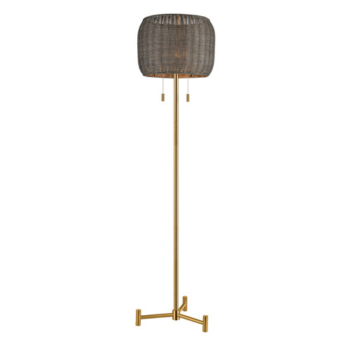 Bittar Two Light Floor Lamp in Aged Brass (45|D4693)