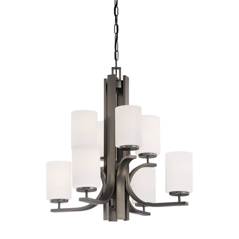 Pendenza Eight Light Chandelier in Oil Rubbed Bronze (45|TK0008715)