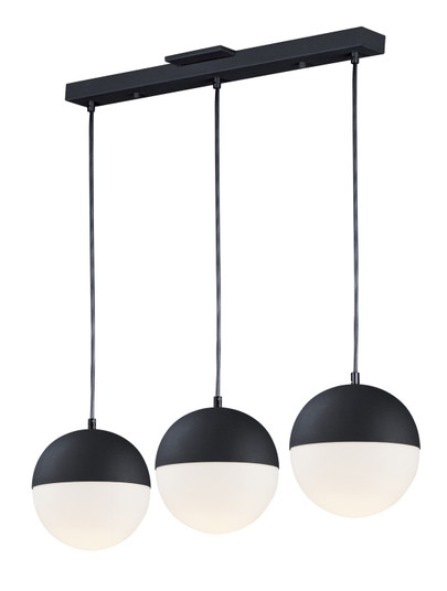 Half Moon LED Pendant in Black (86|E20363-92BK)