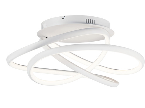 Twisted LED Flush Mount in Matte White (86|E30640-MW)