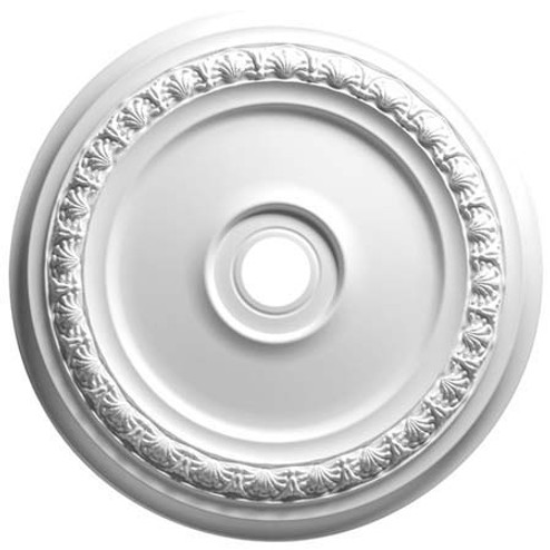 Shell and Bellflower Medallion in White (25|83431)