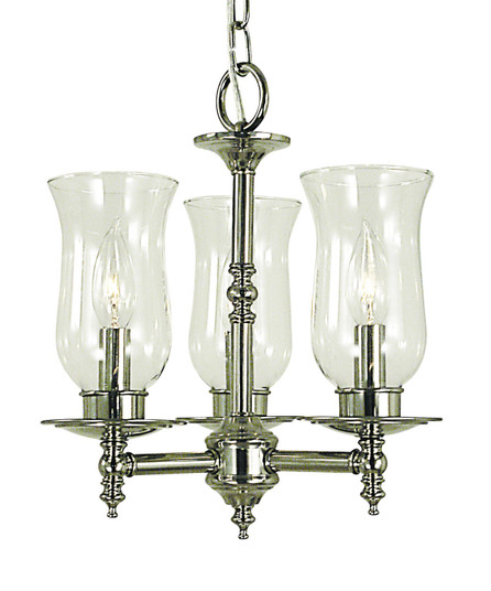 Sheraton Three Light Chandelier in Antique Brass (8|2508 AB)