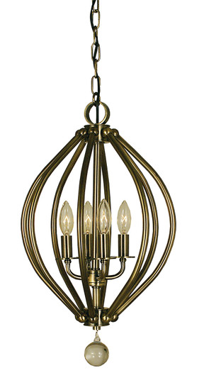 Dewdrop Four Light Chandelier in Mahogany Bronze (8|4344 MB)