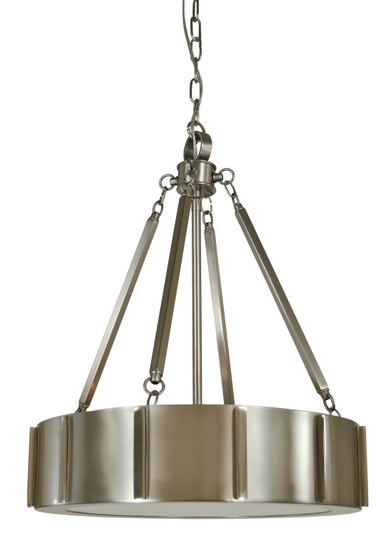 Pantheon Four Light Pendant in Matte Black with Polished Nickel (8|4590 BN/PN)