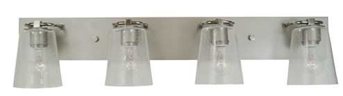Mercer Four Light Bath in Satin Pewter with Polished Nickel (8|4854 SP/PN/CS)