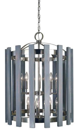 Arcadia Ten Light Chandelier in Polished Nickel (8|5120 PN)