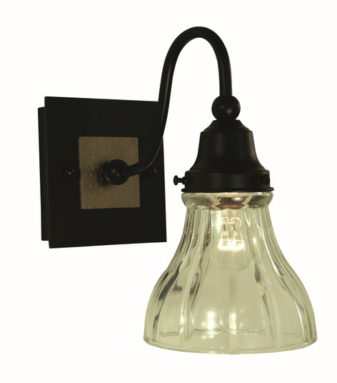 Houghton One Light Wall Sconce in Matte Black and Brushed Nickel (8|5611 MBLACK/BN)
