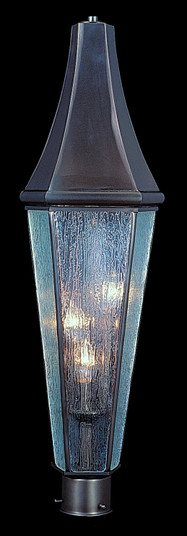 Le Havre Three Light Exterior Post Mount in Raw Copper (8|8926 RC)