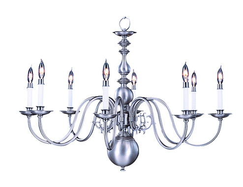 Jamestown Eight Light Chandelier in Mahogany Bronze (8|9130 MB)