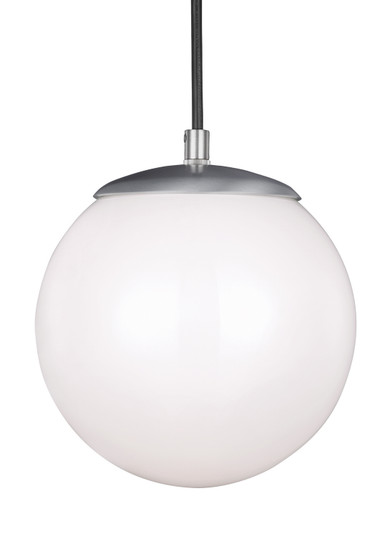 Leo - Hanging Globe One Light Pendant in Satin Aluminum (454|6018-04)