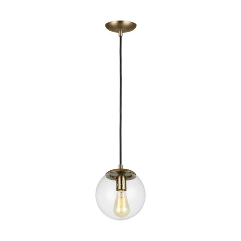 Leo - Hanging Globe One Light Pendant in Satin Brass (454|6501801EN7-848)