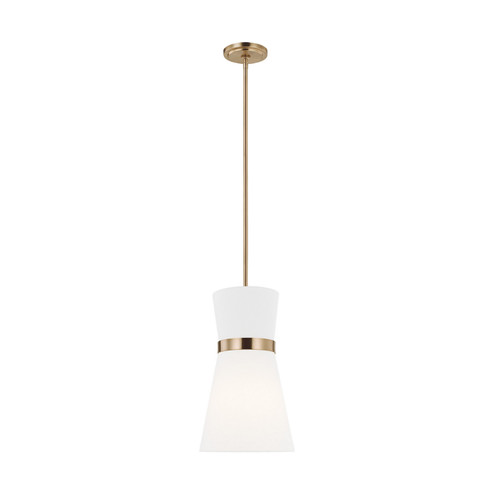 Clark One Light Pendant in Satin Brass (454|6590501EN3-848)