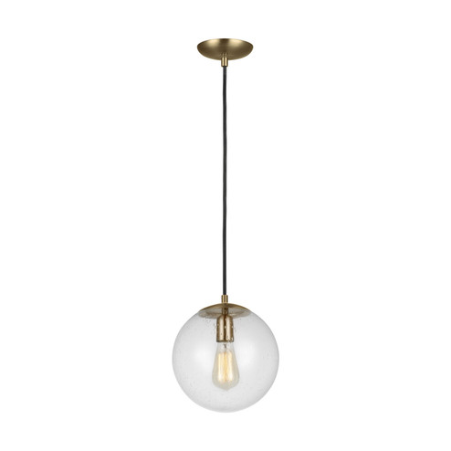 Leo - Hanging Globe One Light Pendant in Satin Brass (454|6601801-848)