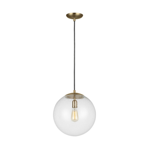 Leo - Hanging Globe One Light Pendant in Satin Brass (454|6801801EN7-848)