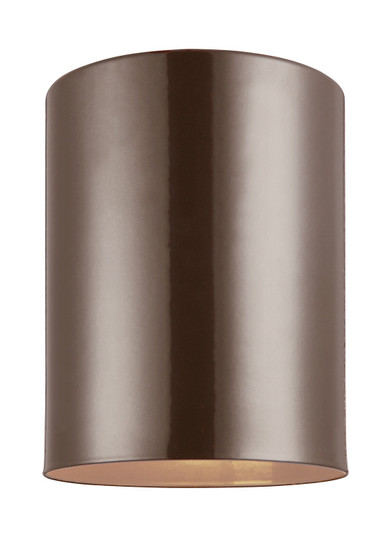 Outdoor Cylinders One Light Outdoor Flush Mount in Bronze (454|7813801-10)