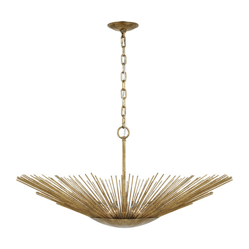 Helios Four Light Pendant in Antique Gild (454|AP1084ADB)